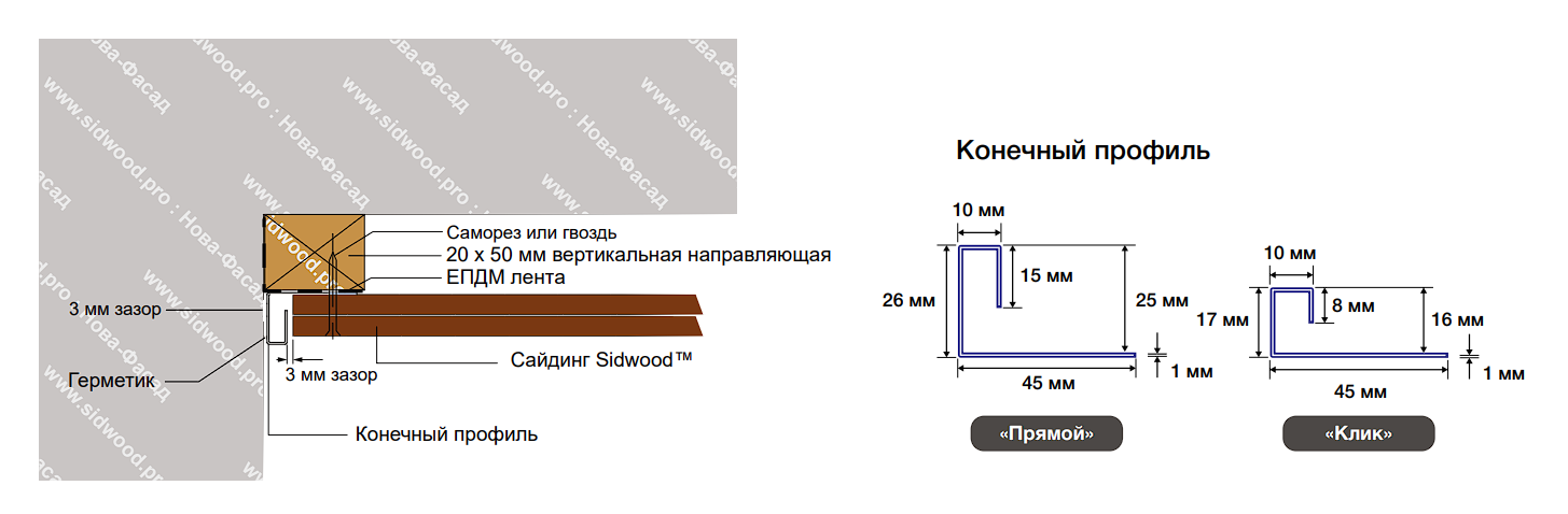 Монтаж СайдВуд — официальная схема 18